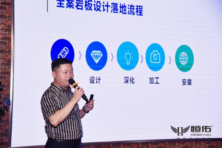 恒佑岩板媒体发布会探讨未来新趋势：瓷砖行业必然会岩板化PP电子 PP电子平台(图2)