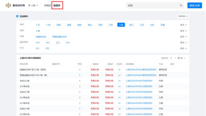 鲁班材价网重磅发布！全国材价PP电子 PP电子平台信息一键全知晓(图3)